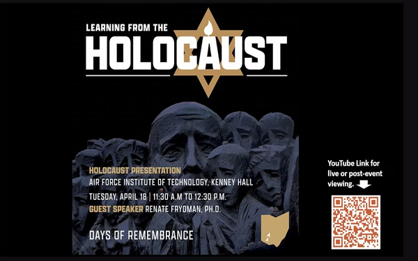 Learning from the Holocaust, April 18th in the AU Library Auditorium, 1000-1300